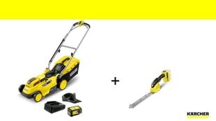 Комплект: аккумуляторная газонокосилка и триммер Karcher LMO 18-36 Battery Set + GSH 18-20 Battery kaina ir informacija | Газонокосилки | 220.lv