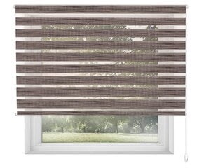 Рулонная штора день-ночь DN-79, коричневая, 90 x 240 см цена и информация | Рулонные шторы | 220.lv