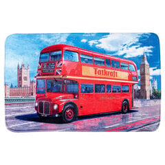 Tatkraft LONDON BUS Коврик для ванной комнаты ULTRA SOFT, 50x80 см цена и информация | Аксессуары для ванной комнаты | 220.lv