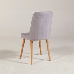 Ēdamistabas krēsls Kalune Design 869, gaiši pelēks cena un informācija | Virtuves un ēdamistabas krēsli | 220.lv