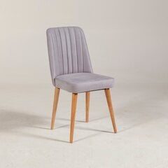 Ēdamistabas krēsls Kalune Design 869, gaiši pelēks cena un informācija | Virtuves un ēdamistabas krēsli | 220.lv