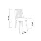 Ēdamistabas krēsls Kalune Design 869, zils цена и информация | Virtuves un ēdamistabas krēsli | 220.lv