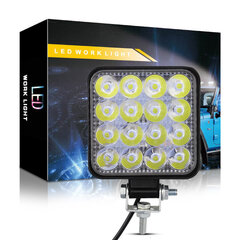 Gaismeklis 16 LED 48W Kvadrāta 6000 K cena un informācija | Lukturi | 220.lv