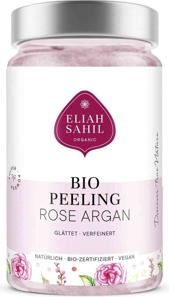 Organisks ķermeņa skrubis ar rozēm un arganu Rose Argan Eliah Sahil, 256 g cena un informācija | Ķermeņa skrubji | 220.lv