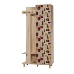 Комплект мебели для прихожей Kalune Design 869(IV), темно-красный/дуб цена и информация | Комплекты в прихожую | 220.lv