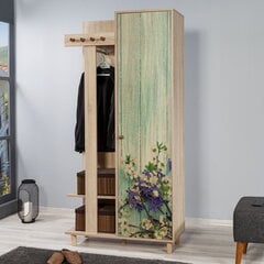 Комплект мебели для прихожей Kalune Design 869(IV), светло-зеленый/дуб цена и информация | Комплекты в прихожую | 220.lv