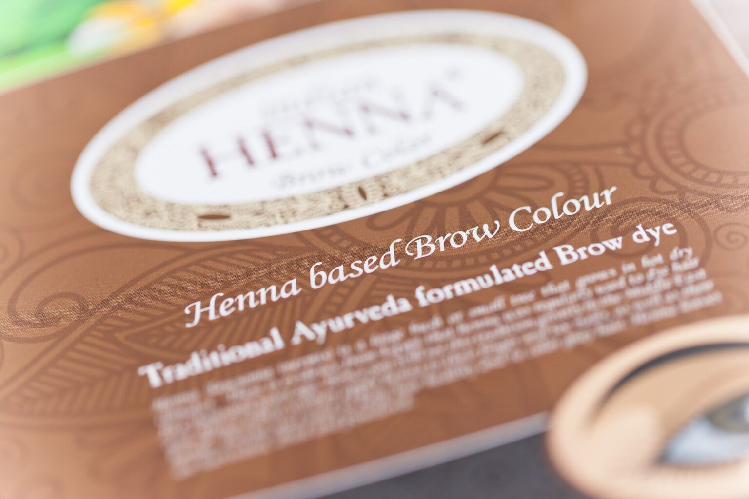 Hennas uzacu krāsa Indian Henna Brow, brūna, 50 g цена и информация | Uzacu krāsas, zīmuļi | 220.lv