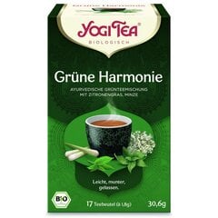 Зеленый чай Yogi Tea Green Balance с приправами и комбучей (чайный гриб), экологичный, 17 пакетиков цена и информация | Чай | 220.lv