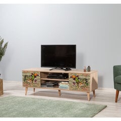 ТВ столик Kalune Design 863(I), оранжевый/дуб цена и информация | Тумбы под телевизор | 220.lv