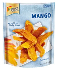 Žāvētas mango sloksnes Farmer’s Snack, 100 g cena un informācija | Rieksti, sēklas, žāvēti augļi | 220.lv