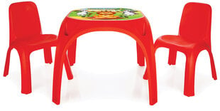 Bērnu galdiņš ar krēsliem Pilsan King, sarkans cena un informācija | Bērnu krēsliņi un bērnu galdiņi | 220.lv