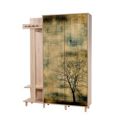 Комплект мебели для прихожей Kalune Design 869(VI), зеленый/дуб цена и информация | Комплекты в прихожую | 220.lv
