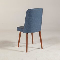 Ēdamistabas krēsls Kalune Design 869, brūns/zils cena un informācija | Virtuves un ēdamistabas krēsli | 220.lv