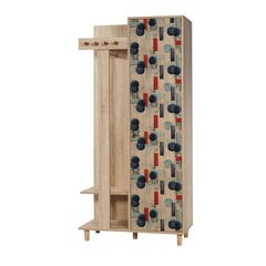 Комплект мебели для прихожей Kalune Design 869(IV), красный/дуб цена и информация | Комплекты в прихожую | 220.lv