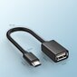 Adapteris Ugreen USB (female) - micro USB (male) OTG 12 cm USB 2.0 480 Mbps, melns (US133 10396) цена и информация | Savienotājkabeļi | 220.lv