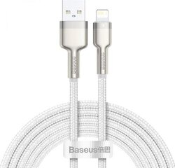 Кабель Baseus Cafule Series USB IP 2.4A 2м, белый CALJK-B02 цена и информация | Кабели для телефонов | 220.lv