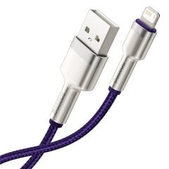 Kabelis Baseus Cafule Series USB Į Lightning 2.4A 1m, violets cena un informācija | Savienotājkabeļi | 220.lv