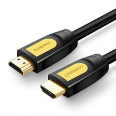 Kabelis Ugreen HDMI 19 pin 1.4v 4K 60Hz 30AWG 1m, melns (10115) cena un informācija | Savienotājkabeļi | 220.lv