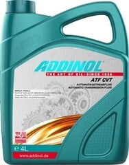 Addinol ATF CVT fluid variatora pārnesumkārbas eļļa-4L cena un informācija | Eļļas citām autodaļām | 220.lv
