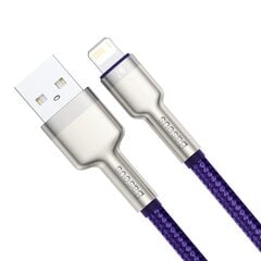 Kabelis Baseus Cafule Series USB uz Lightning 2.4A 2 m, violets cena un informācija | Savienotājkabeļi | 220.lv
