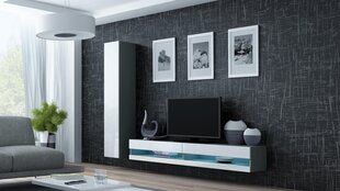 Секция Cama Meble Vigo New9, серая/белая цена и информация | Секции | 220.lv