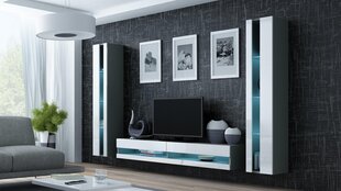 Секция Cama Meble Vigo New3, серая/белая цена и информация | Секции | 220.lv