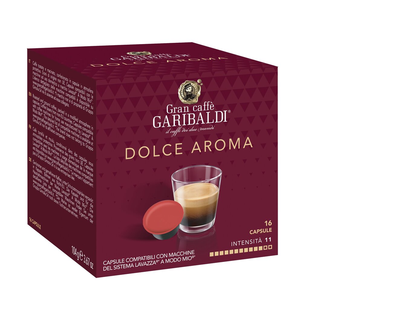 16 gab. Kafija kapsulās Lavazza A Modo Mio automātiem, Gran Caffe Garibaldi - Dolce Aroma цена и информация | Kafija, kakao | 220.lv