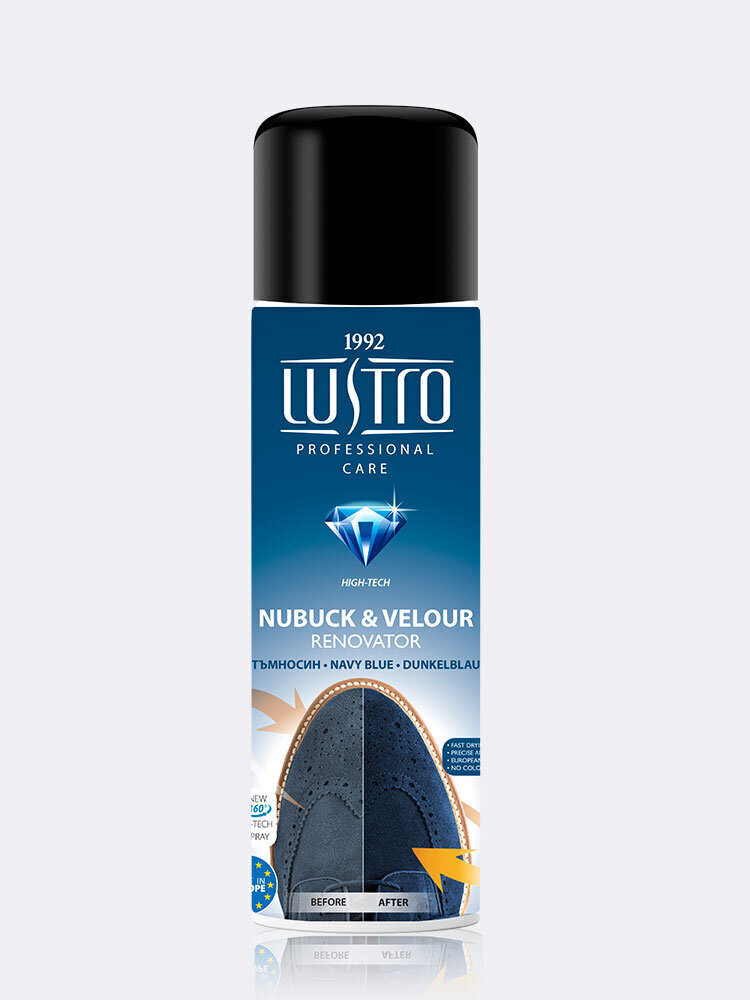 LUSTRO Nubuck & Velour Renovator - tumši zils cena un informācija | Līdzekļi apģērbu un apavu kopšanai | 220.lv