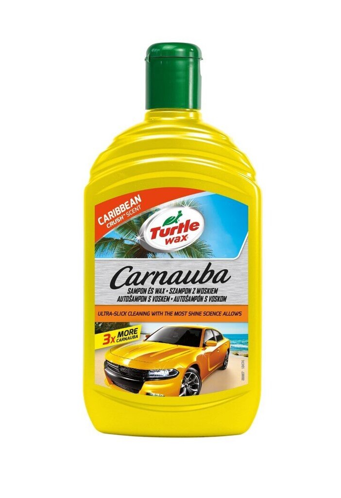 Šampūns ar Carnauba vasku Turtle Wax 500 ml cena un informācija | Auto ķīmija | 220.lv