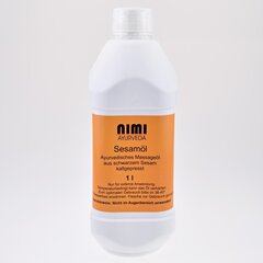 Кунжутное масло (черный кунжут) Nimi Ayurveda, 1 л цена и информация | Эфирные, косметические масла, гидролаты | 220.lv