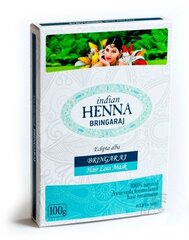 Matu kopšanas pulveris Indian Henna Bringaraj, 100 g cena un informācija | Matu uzlabošanai | 220.lv