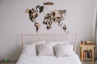 Деревянная карта мира цена и информация | Картины | 220.lv