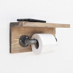 Держатель для туалетной бумаги Kalune Design 792, коричневый / черный цена и информация | Аксессуары для ванной комнаты | 220.lv