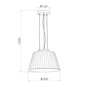 Piekāramā lampa G.LUX GT-622/1S balta cena un informācija | Piekaramās lampas | 220.lv