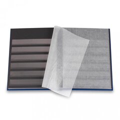 Mazformāta albums pastmarkām Leuchtturm BASIC LS 2/16, formāts A5, 32 melnas lapas, zils cena un informācija | Foto rāmji, foto albumi | 220.lv