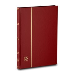 Mazformāta albums pastmarkām Leuchtturm BASIC LS 4/16, formāts A4, 32 melnas lapas, sarkans цена и информация | Марки | 220.lv