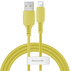 Uzlādes / datu pārsūtīšanas USB kabelis - Lightning Baseus Colorful 1.2 m, dzeltens cena un informācija | Savienotājkabeļi | 220.lv