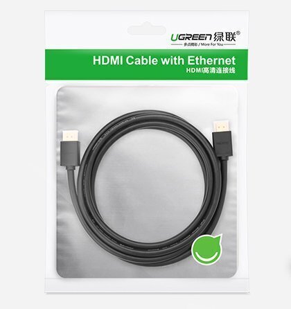 Kabelis Ugreen HDMI 4K 60 Hz 3D 3 m, melns (HD104 10108) cena un informācija | Kabeļi un vadi | 220.lv