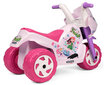 Vienvietīgs trīsriteņu bērnu elektriskais motocikls Peg Perego Mini Fairy 6V, rozā cena un informācija | Bērnu elektroauto | 220.lv