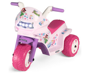 Одноместный детский трехколесный электрический мотоцикл Peg Perego Mini Fairy 6V, розовый цена и информация | Электромобили для детей | 220.lv