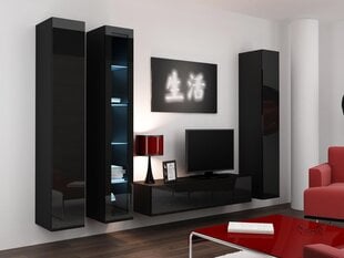 Секция Cama Meble Vigo15, черная цена и информация | Секции | 220.lv