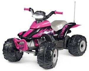 Одноместный детский электрический квадроцикл Peg Perego Corral T-Rex 330W Pink 12V, розовый цена и информация | Электромобили для детей | 220.lv