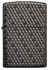 ZIPPO šķiltavas 49021 Armor™ Black Ice® Hexagon design cena un informācija | Šķiltavas un aksesuāri | 220.lv