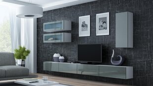 Витрина Cama Meble Vigo 90, белый/серый цена и информация | Витрины, серванты | 220.lv