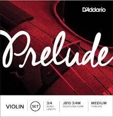 Stīgas vijolei 3/4 D'Addario Prelude cena un informācija | Mūzikas instrumentu piederumi | 220.lv