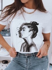 Sieviešu T-krekls "Face", balts cena un informācija | T-krekli sievietēm | 220.lv