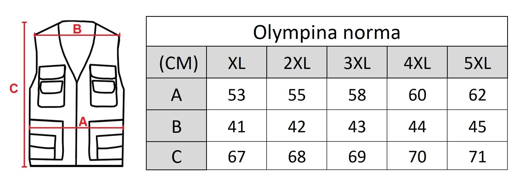 Vīriešu veste Olymina 2303-MC, 305 cena un informācija | Vīriešu vestes | 220.lv