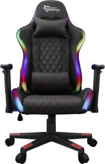 Spēļu krēsls White shark Thunderbolt RGB, melns цена и информация | Офисные кресла | 220.lv