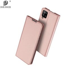 Чехол-книжка Dux Ducis Premium серии Skin Pro с Магнитной фиксацией для Samsung Galaxy A12 (A125F), розово-золотой цена и информация | Чехлы для телефонов | 220.lv