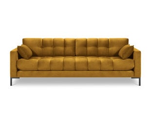 Dīvāns Micadoni Home Mamaia 4S, dzeltens/melns cena un informācija | Dīvāni | 220.lv